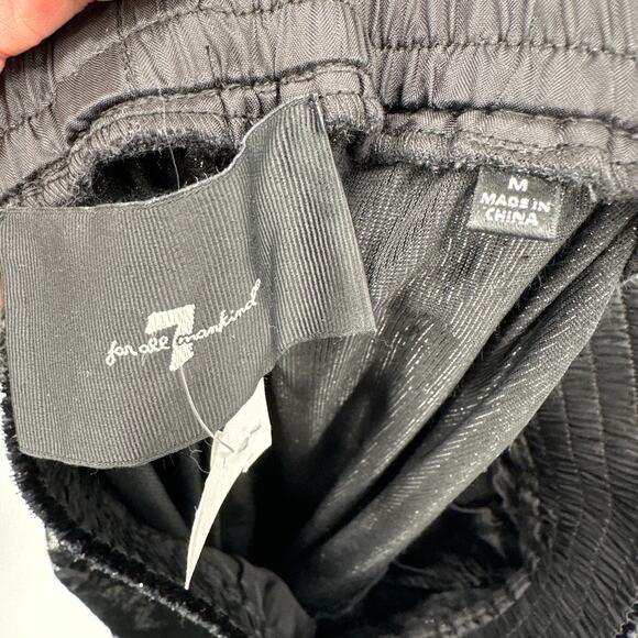 7 FOR ALL MANKIND Luxe Elastic Waist Jogger in Black Shine // M - Picture 7 of 14